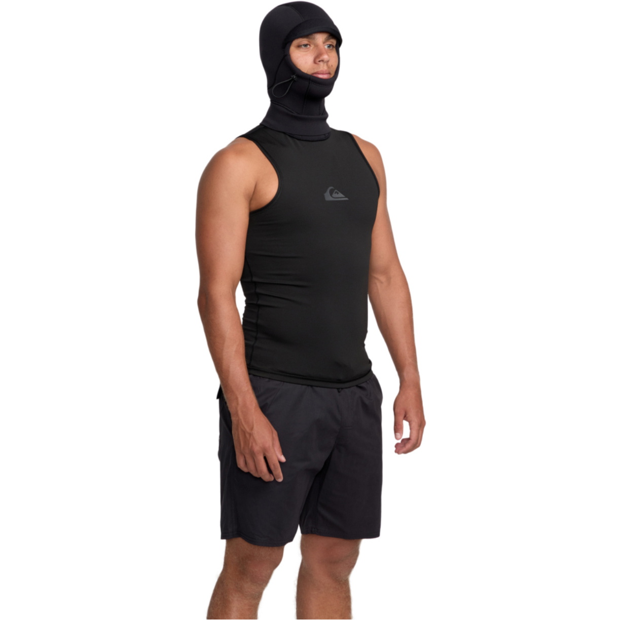 2025 Quiksilver Hombres Marathon Sesiones 1mm Chaleco Con Capucha 25AW293500 - Black